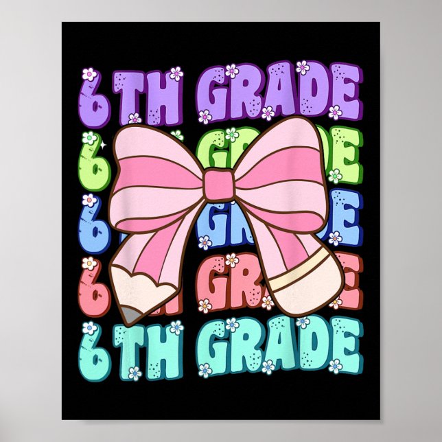 Funkis 6:e klass tillbaka till skolan första dagen poster (Framsidan)