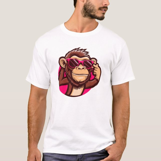 Funkis Metal Apa Herr Grafisk T-Shirt Sol (Framsida)