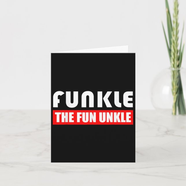 Funkle Roliga Farbrorn, Roligt, Familjer, Brorsöne Kort (Framsida)