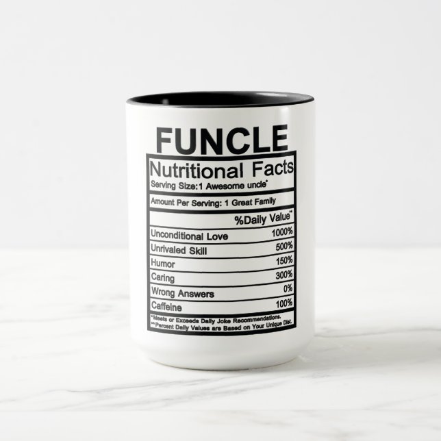 Funktion Näringsmässiga fakta Mugg (Center)