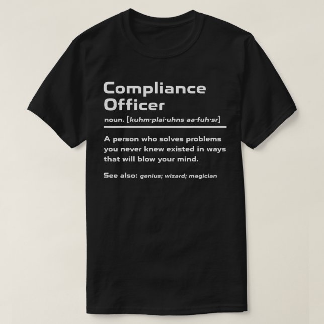 Funktionell kompatibilitetsansvarig, definitionsde t shirt (Design framsida)