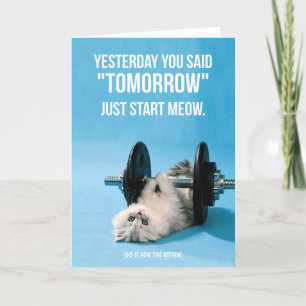 Funktionell motivation - katt - startmeny kort