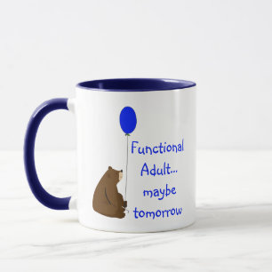 Funktionell Vuxen kanske i morgondagens offert Mugg