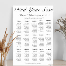 Funktionellt minimalistiskt sätesdiagram för Bröll Poster