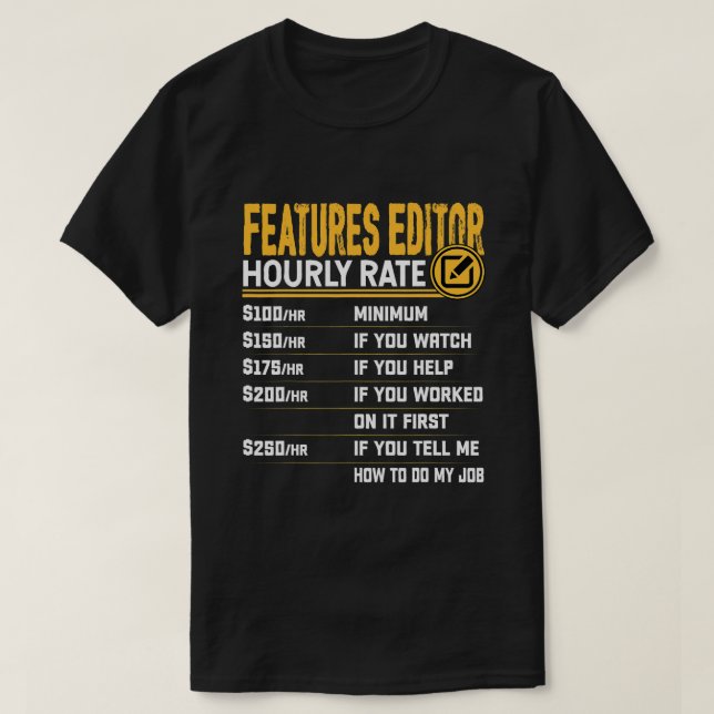 Funktioner för timtaxering i funktionsredigeraren  t shirt (Design framsida)