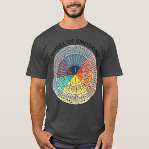 Funktioner Hjul Emotion Chart Mental Health Herapy T Shirt