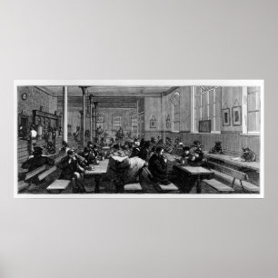 Funktionsdugliga man coffee shop poster
