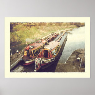 Funktionsdugliga narrowboats poster