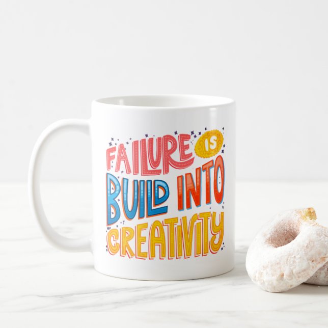 Funktionsfel - Kreativitet - Retro Typography Mugg (Med munk)