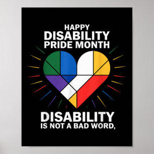 Funktionshinder är inte ett dåligt Flagga för Prid Poster