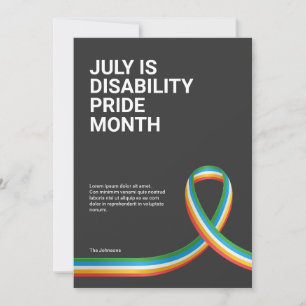 Funktionshinder Pride månad Hälsning Kort