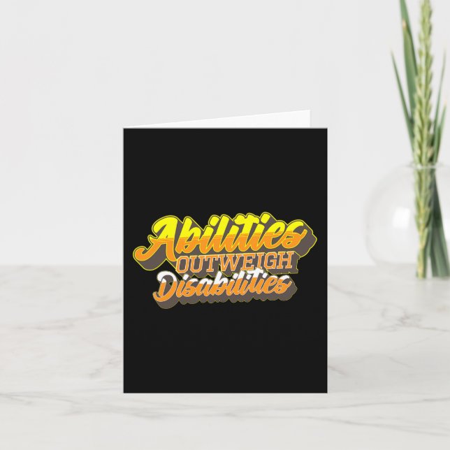 Funktionshinder Världsdagen mot kvinnor barn Kort (Framsida)