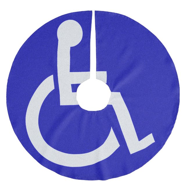 Funktionshindrad inaktiverad julgransmatta borstad polyester (Framsidan)