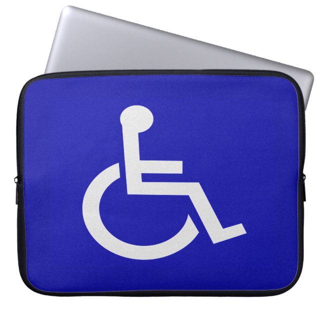 Funktionshindrad inaktiverad laptop fodral (Framsidan)