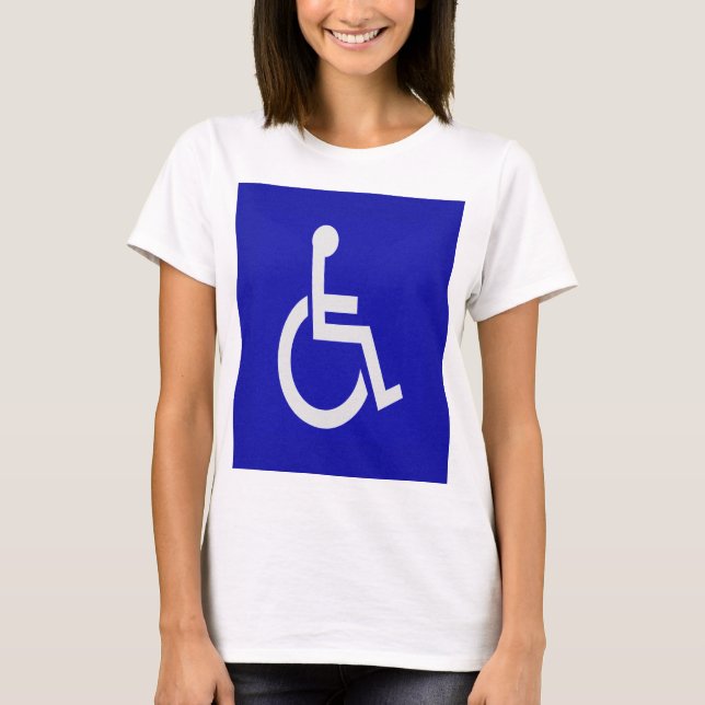 Funktionshindrad inaktiverad t shirt (Framsida)