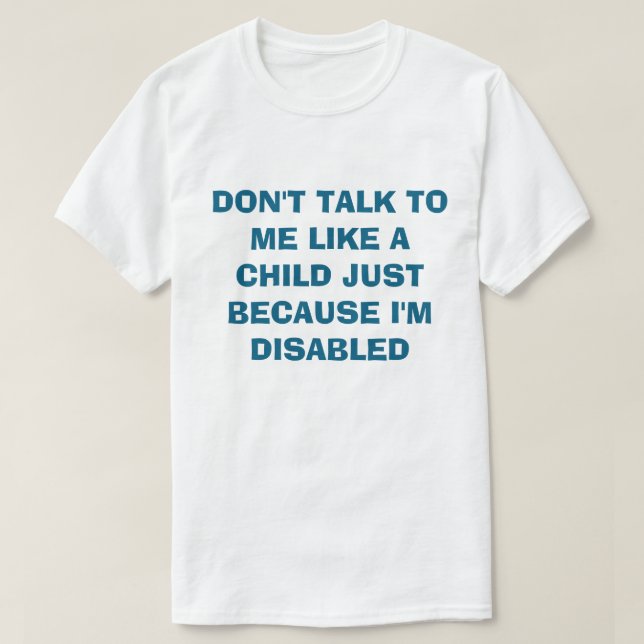 Funktionshindrad  t shirt (Design framsida)