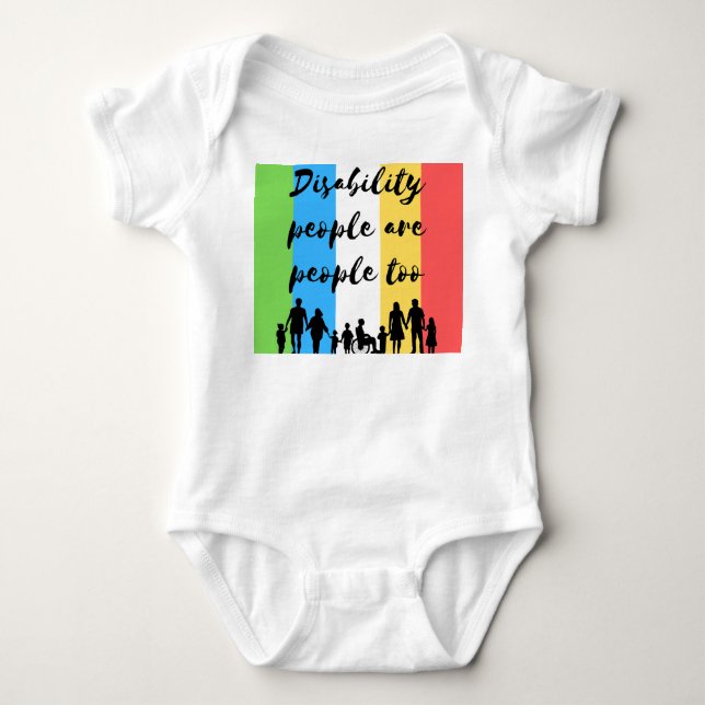 Funktionshindrade är människor också t shirt (Framsida)