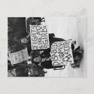 Funktionshindrade Kvinnor Är Viktiga Postkort Vykort