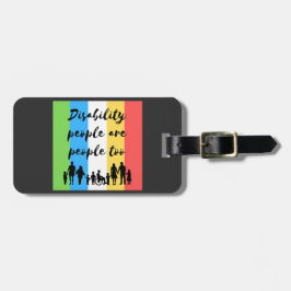 Funktionshindrade personer är också människor bagagebricka