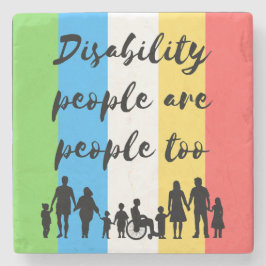 Funktionshindrade personer är också människor stenunderlägg