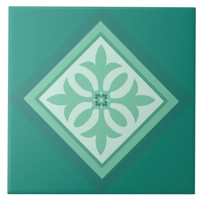 Funktionspanel för Seafoam färg-diamant Kakelplatta (Framsidan)