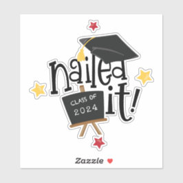 Funky 2024 Studenten Klistermärken