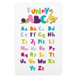 Funky ABC Tidigt Learning ABC Learning ABC Art Magnet