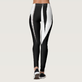 Funky Abstrakt Art Black White Leggings