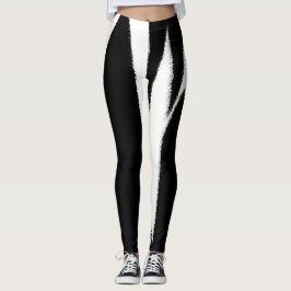 Funky Abstrakt Art Black White Leggings