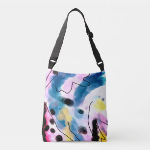 Funky Abstrakt Art Tote Bag Axelväska
