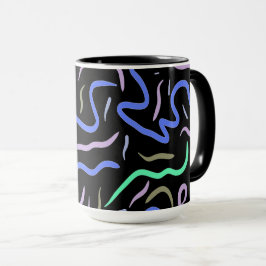 Funky Abstrakt Digital Art Mugg