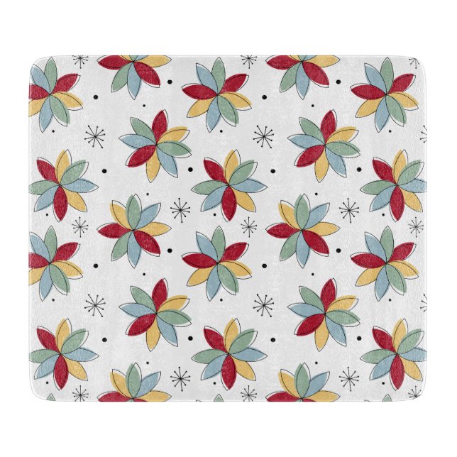 Funky Abstrakt Flowers Mid Century Modern (Framsidan)