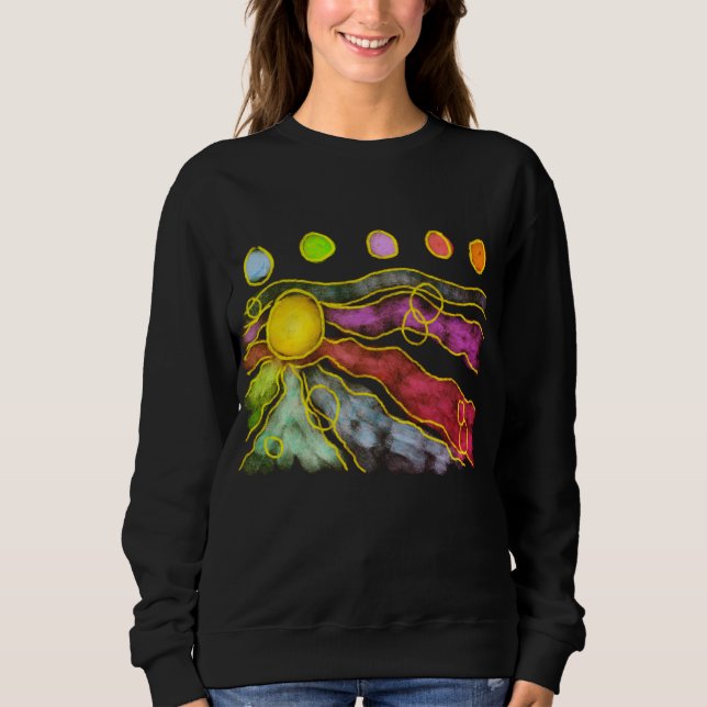 Funky Abstrakt Konst att Ha På T Shirt (Framsida)