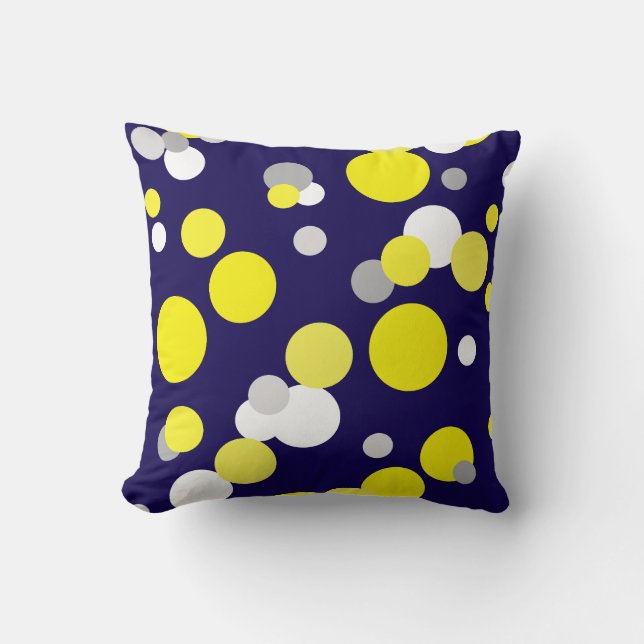 Funky Abstrakt Konst Nyanser Av Gul Kudd Cushion Kudde (Framsida)