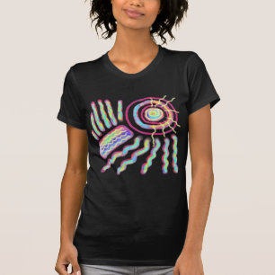 Funky Abstrakt konst till Bära T Shirt