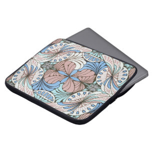 funky abstrakt runt mönster laptop fodral