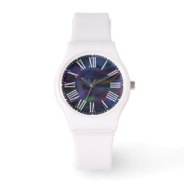 Funky abstrakt smokey lila vatten färg armbandsur