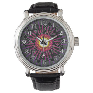 Funky Abstrakt Sol Rays Wrist Watch Armbandsur