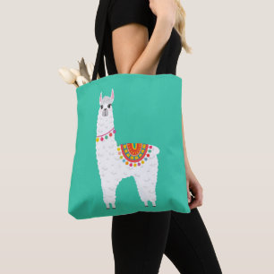 Funky Alaca llama drama, söt djur Tygkasse
