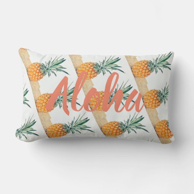 Funky Aloha Pärontryck Kastkudde Kuddcover Lumbarkudde (Framsida)