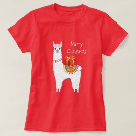 Funky Alpaca-julsöt lampa T Shirt