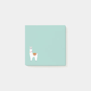 Funky Alpaca llama drama, söt djur Post-it Block