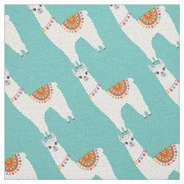 Funky Alpaca llama drama, söt djur Tyg