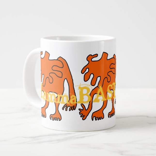 Funky Amoeba Design Jumbo Mugg! Mugg (Framsida vänster)