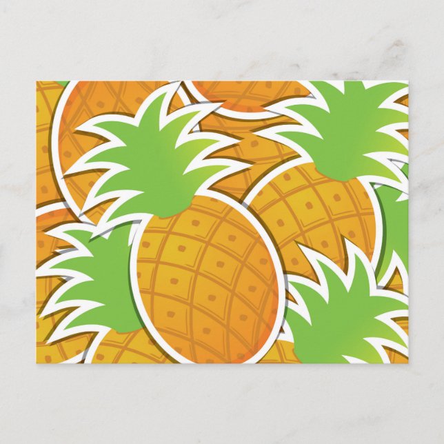 Funky ananas vykort (Framsida)