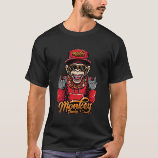Funky apa-grafisk t-shirt