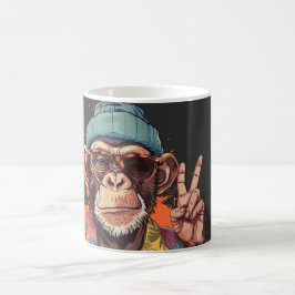 Funky, apa magisk mugg