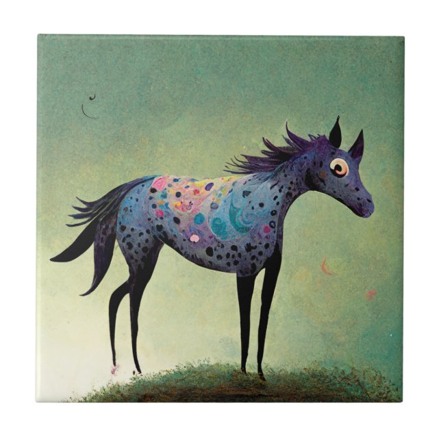 Funky Appaloosa Ceramic Tile Kakelplatta (Framsidan)