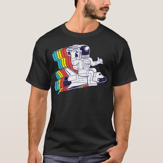 Funky Astronaut T Shirt (Framsida)