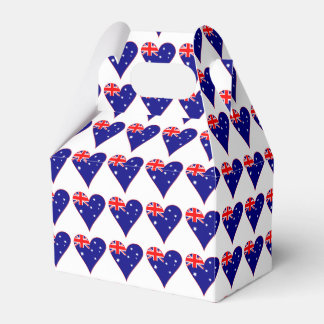 Funky Australien Heart Flagga Red Gräns Presentaskar